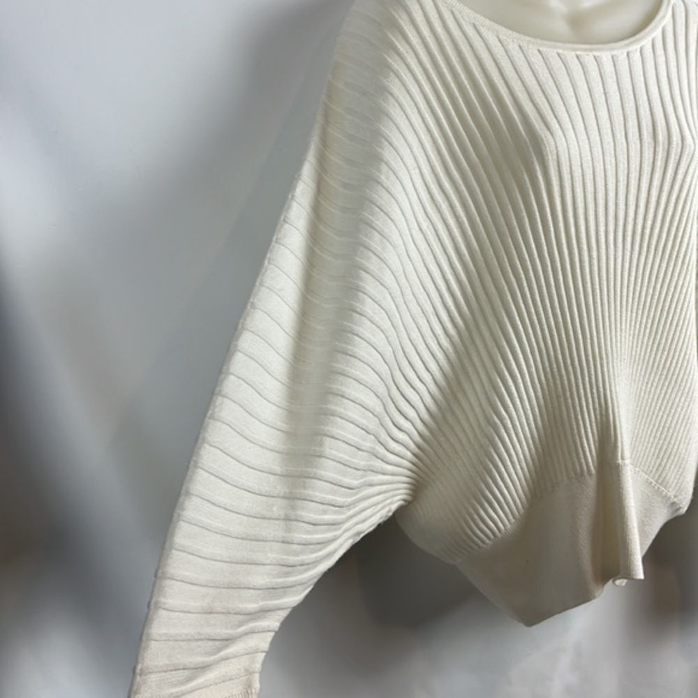 Anthropologie Ivory Karla Boat Neck Alpaca Blend Pullover Sweater Size XS - Picture 7 of 10